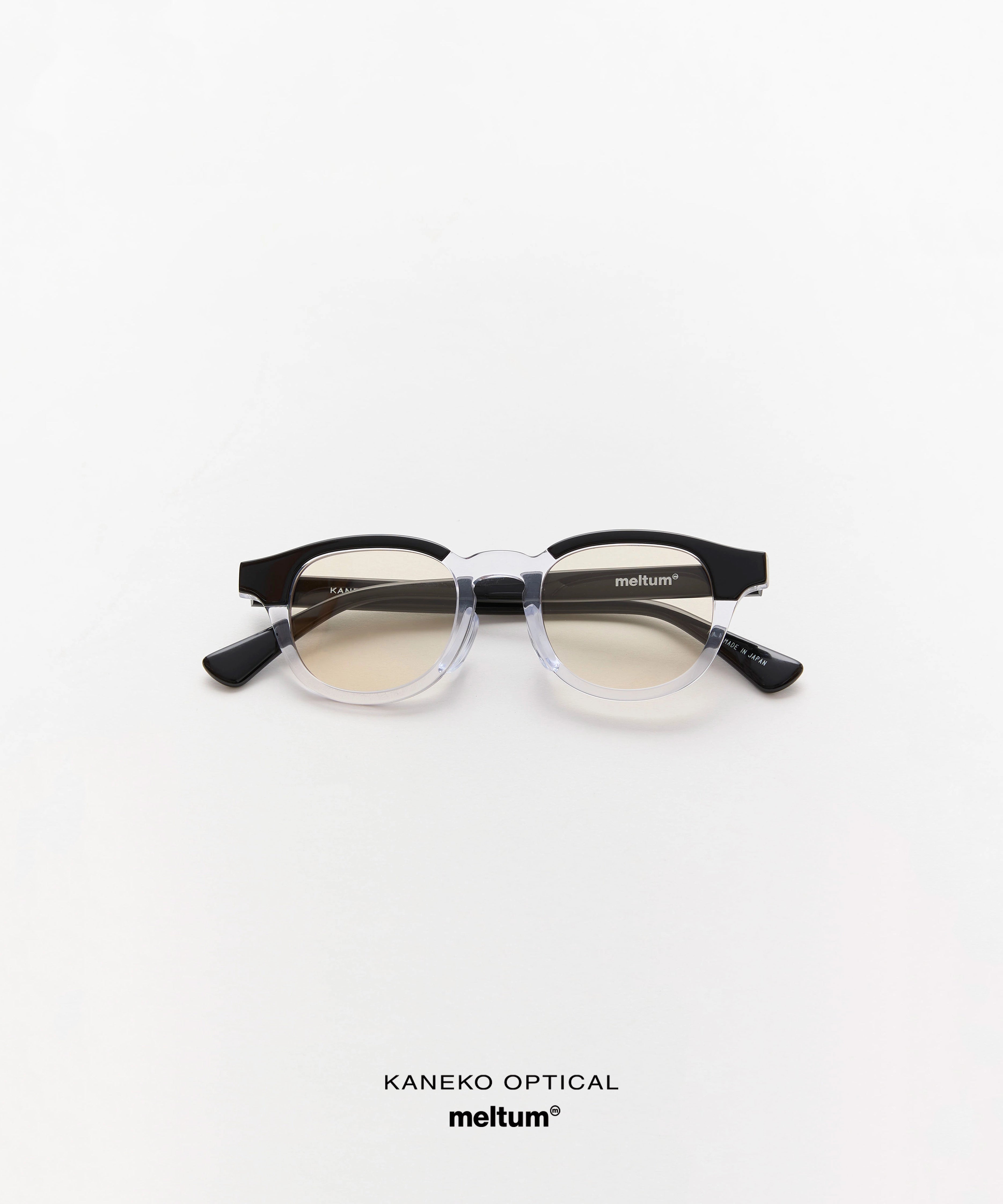 KANEKO OPTICAL × meltum 眼镜 黑色×透明