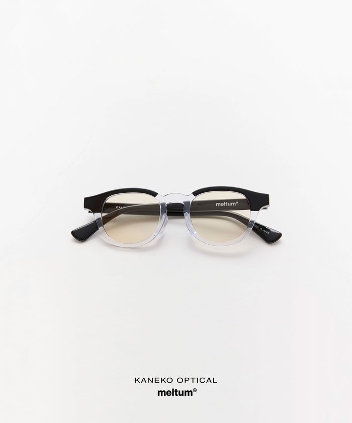 KANEKO OPTICAL × meltum EYEWEAR BLACK×CLEAR