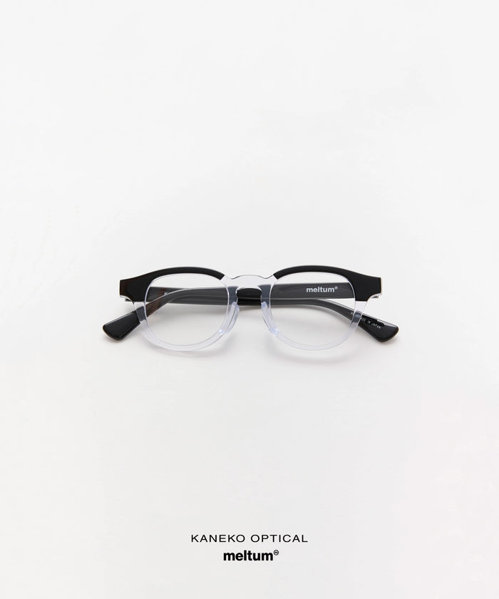 KANEKO OPTICAL × meltum EYEWEAR BLACK×CLEAR