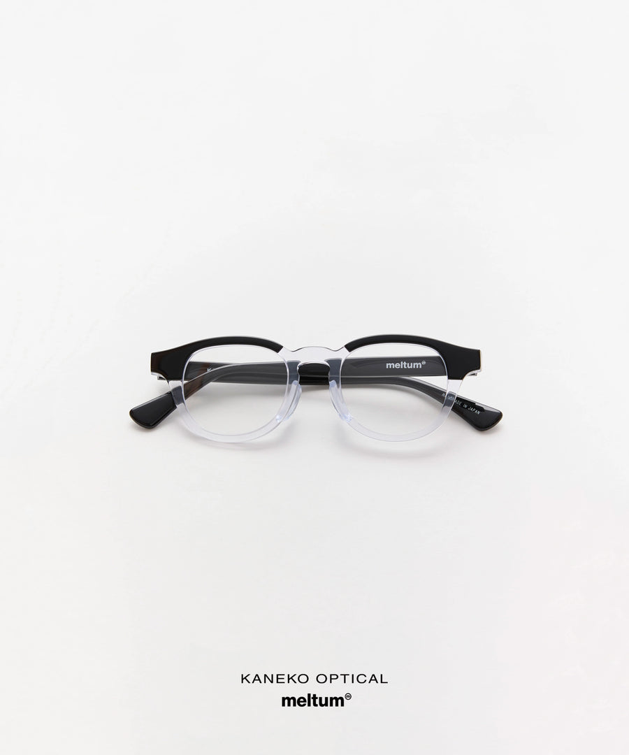 KANEKO OPTICAL × meltum EYEWEAR BLACK×CLEAR