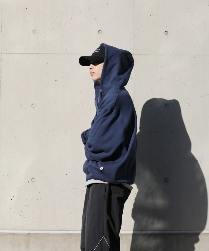 ×RUSSELL ATHLETIC "HIGH COTTON" HALFZIP SWEATHOODIE