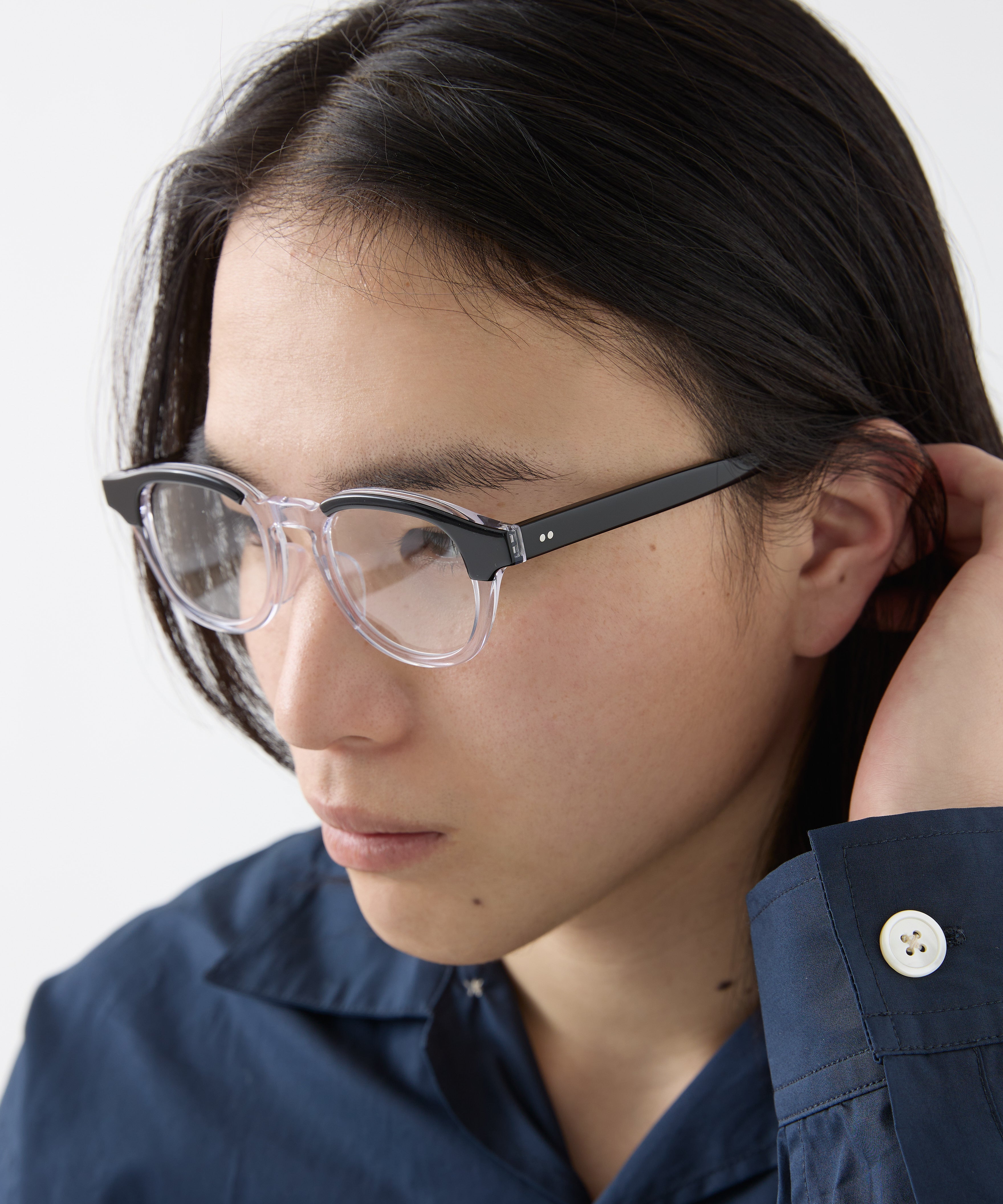 KANEKO OPTICAL × meltum 眼镜 黑色×透明
