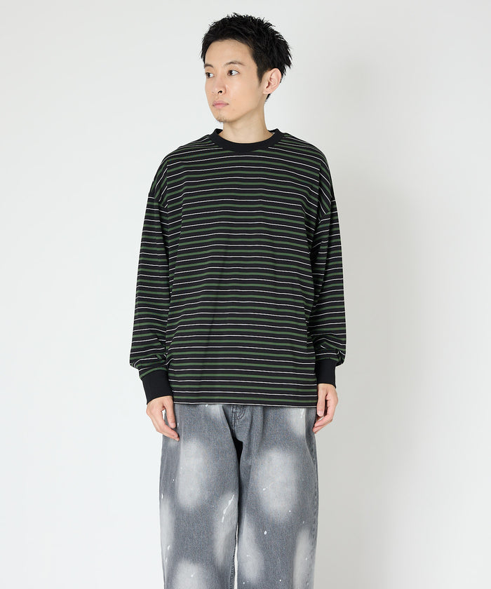 MULTI BORDER L/S TEE