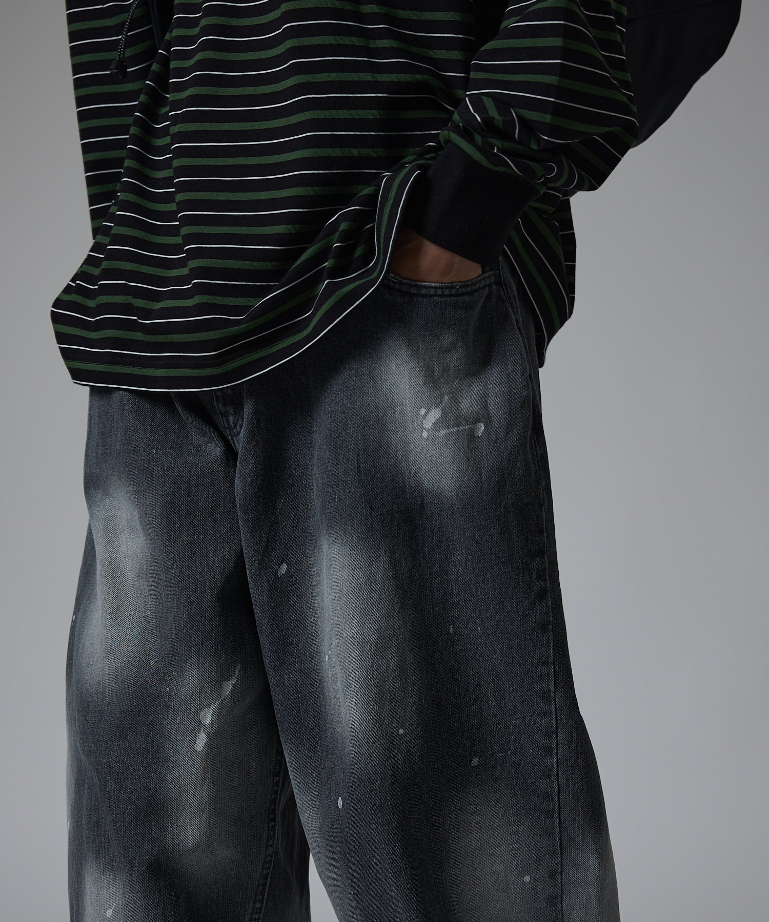 BAGGY DENIM VINTAGE DYED