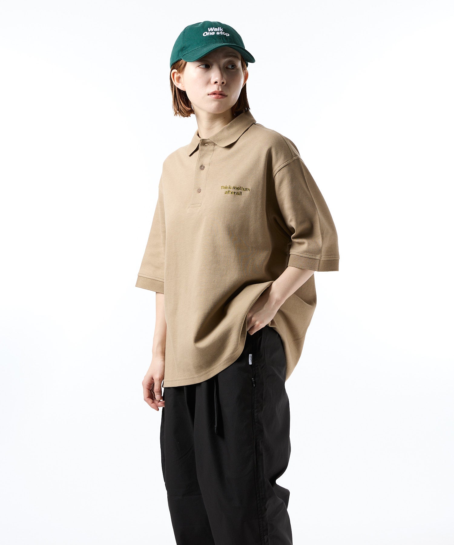 meltum × RUSSELL ATHLETIC OVERSIZE POLO SHIRT S/S