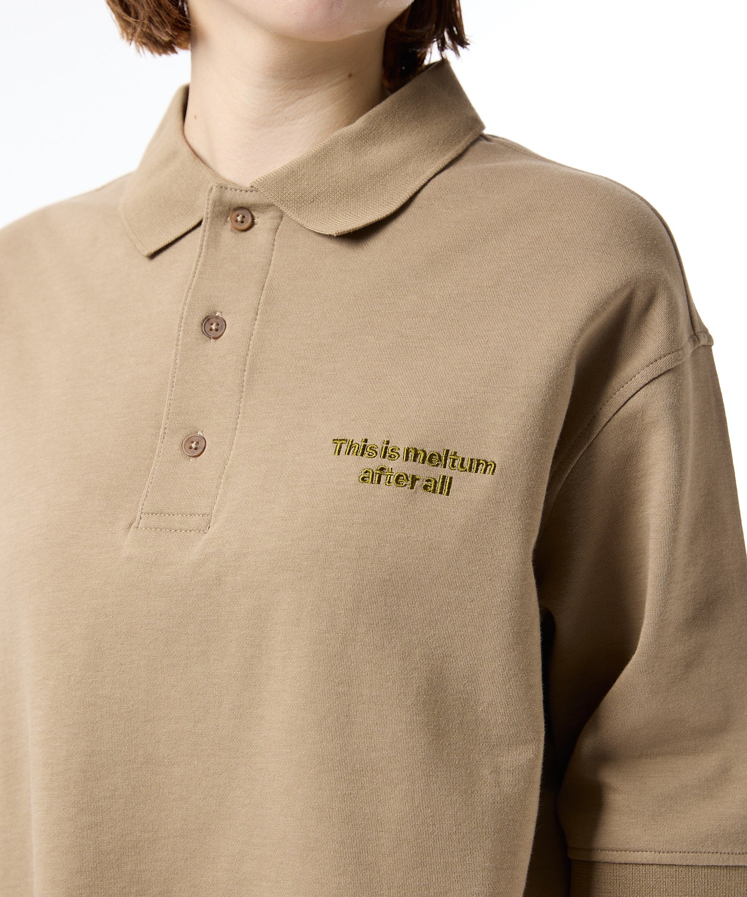 meltum × RUSSELL ATHLETIC OVERSIZE POLO SHIRT S/S
