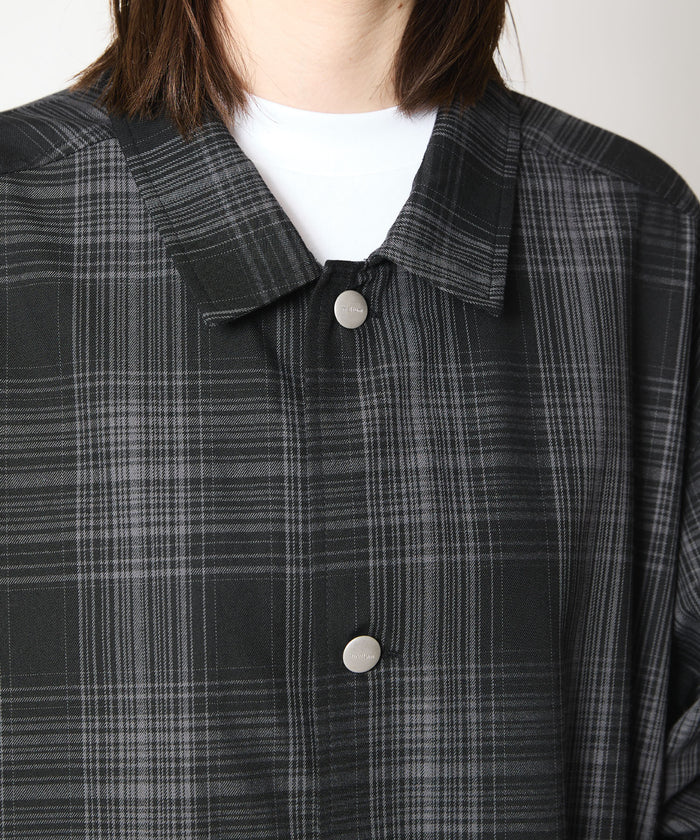 OMBRE CHECK COVERALL JACKET