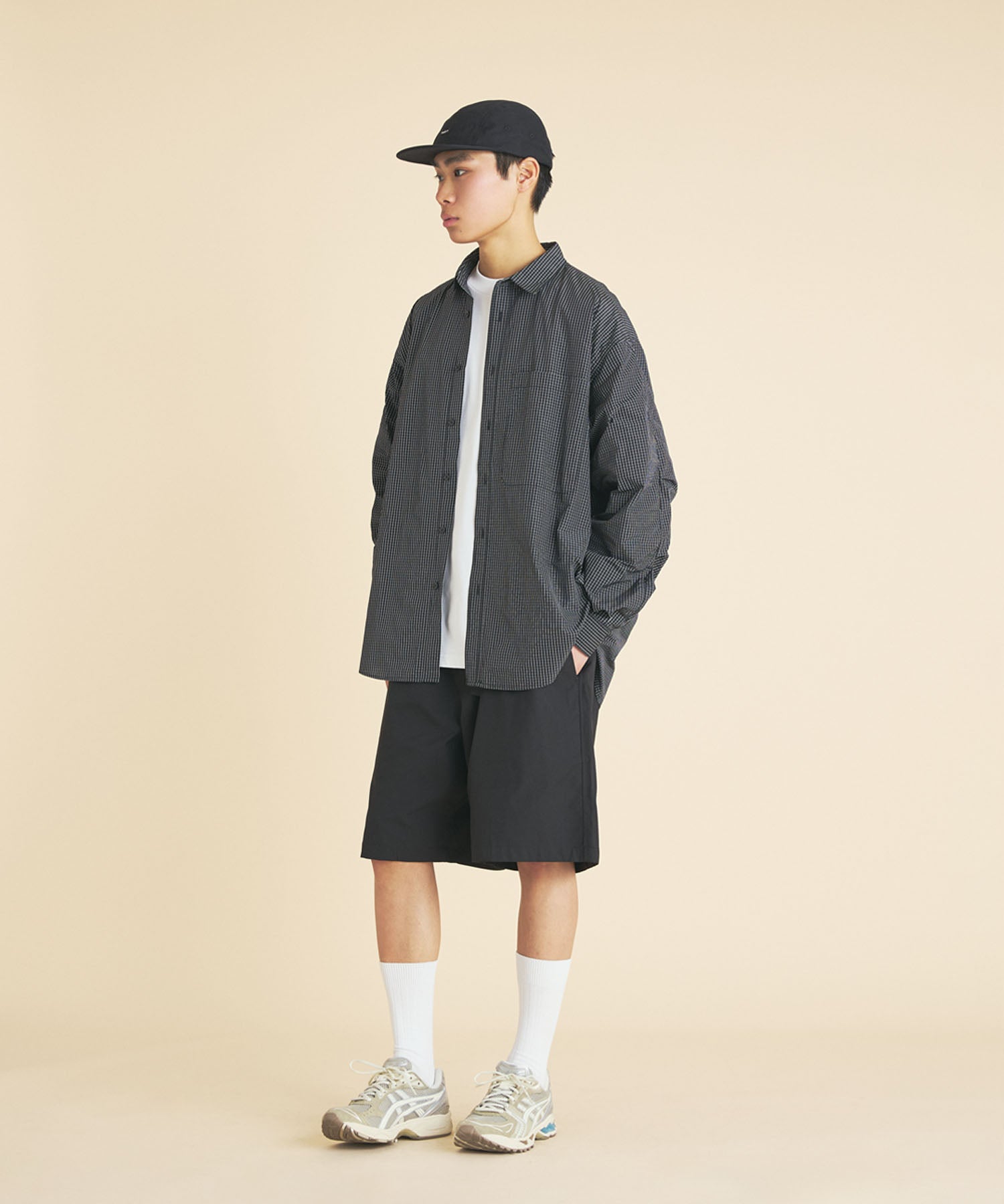 GRAPH CHECK TECH SHIRT L/S