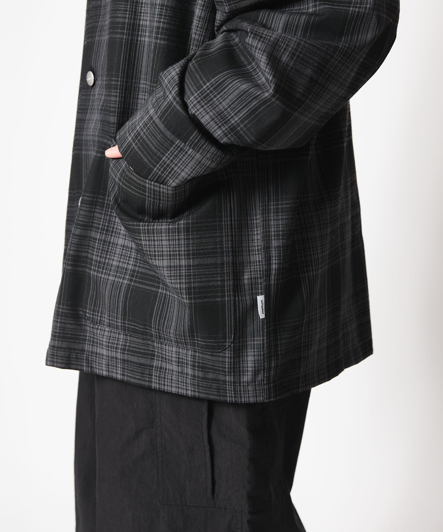 【3.13 FRI 18:00~ INSTOCK】OMBRE CHECK COVERALL JACKET