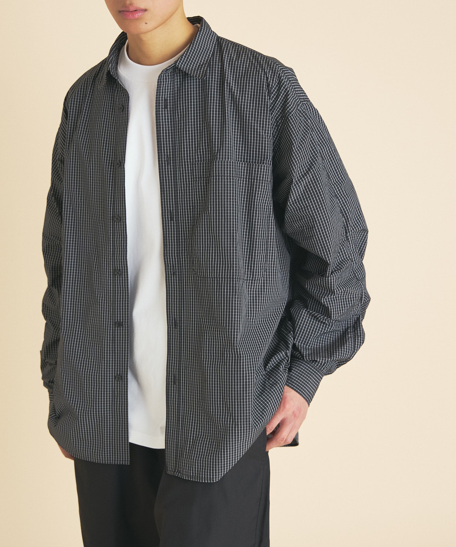 GRAPH CHECK TECH SHIRTS L/S