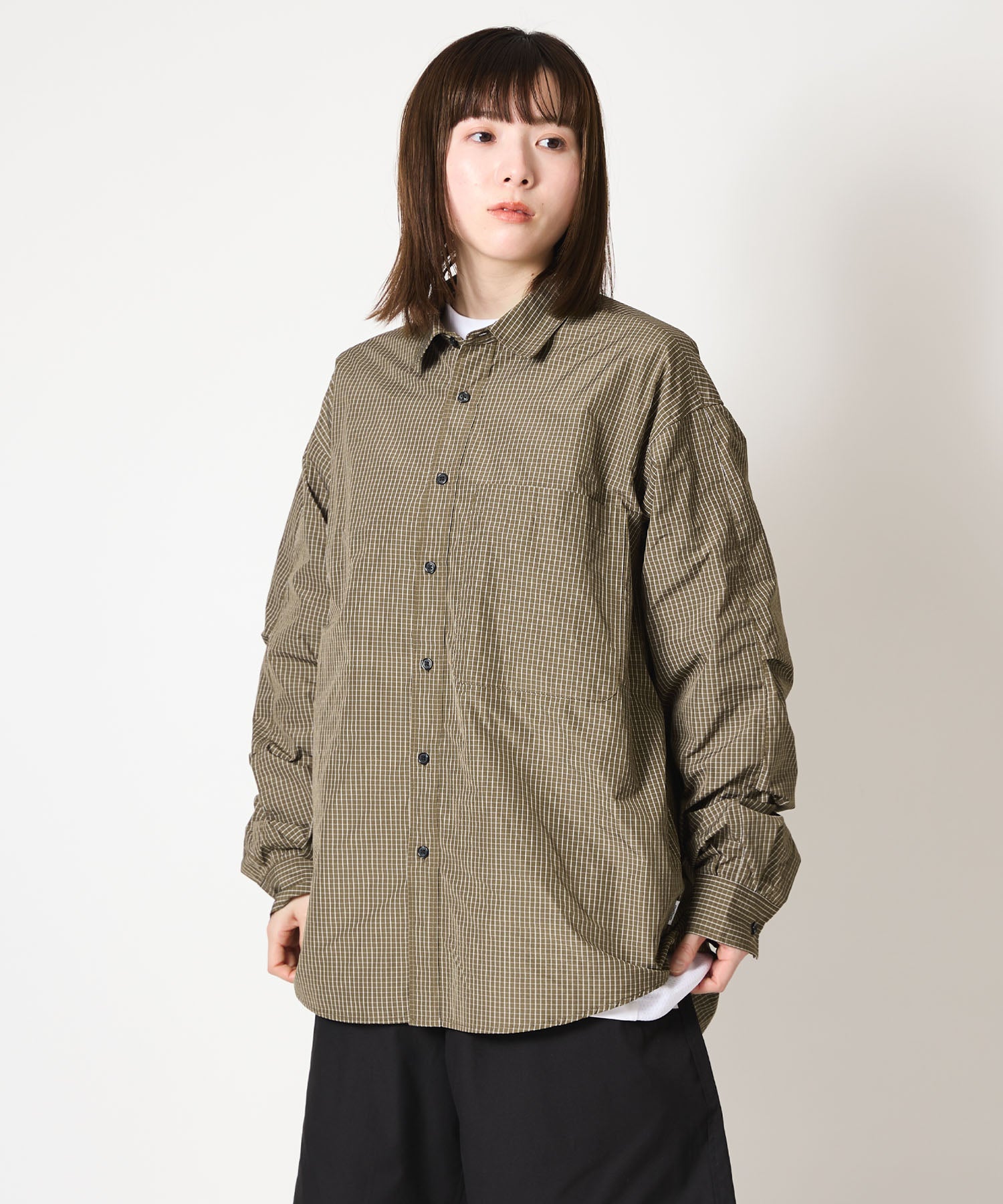 GRAPH CHECK TECH SHIRTS L/S