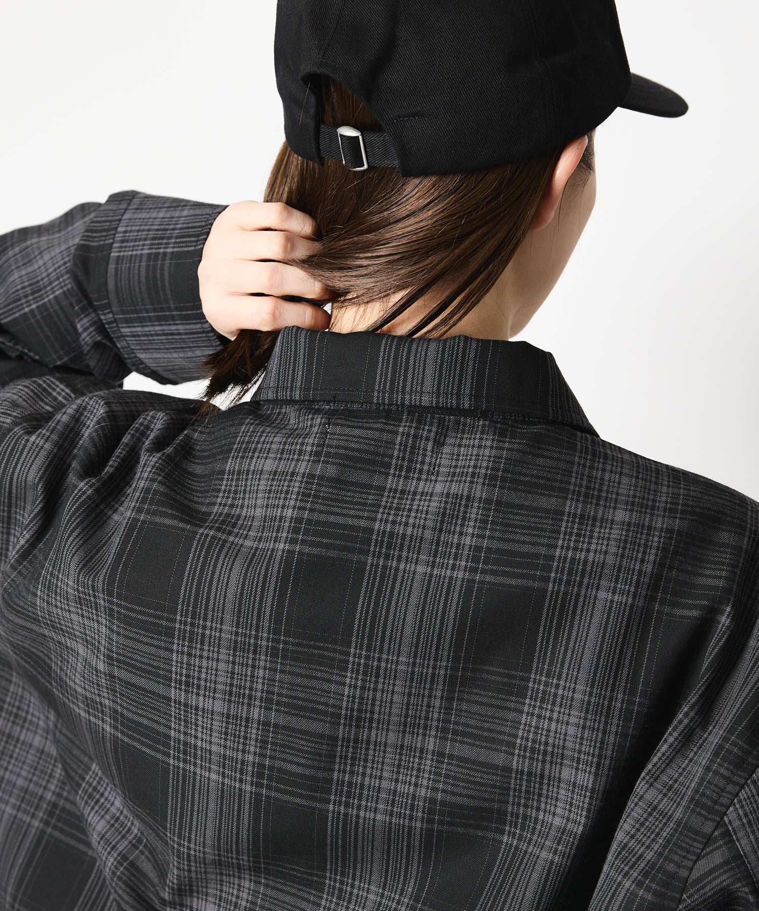 OMBRE CHECK COVERALL JACKET