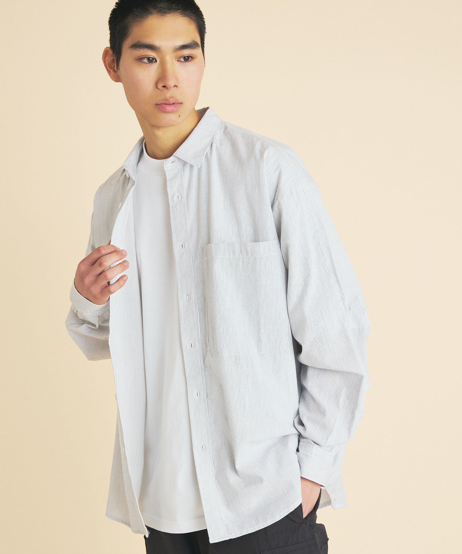 【3.20 FRI 18:00~ INSTOCK】STRIPE TECH SHIRTS L/S