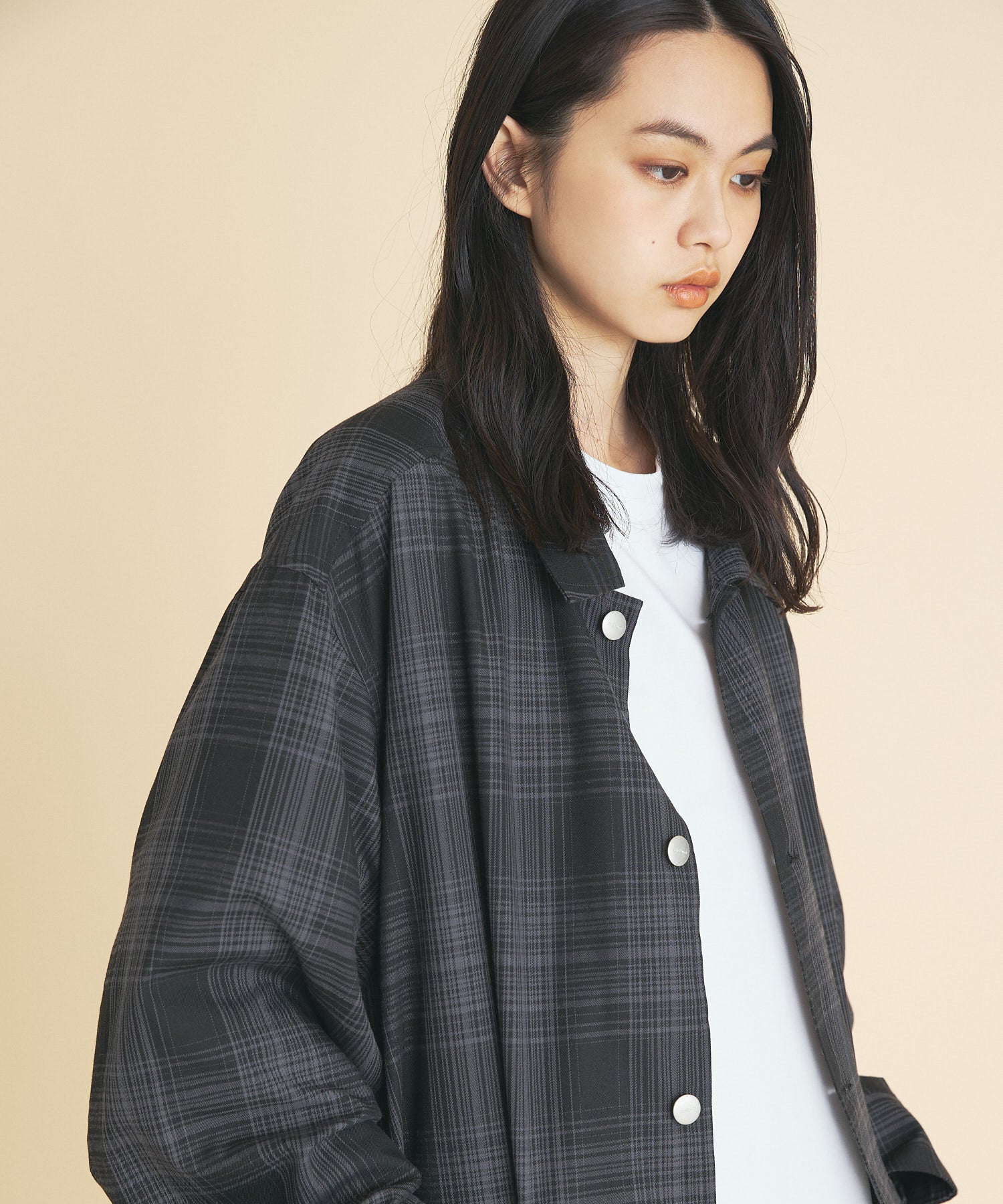 【3.13 FRI 18:00~ INSTOCK】OMBRE CHECK COVERALL JACKET