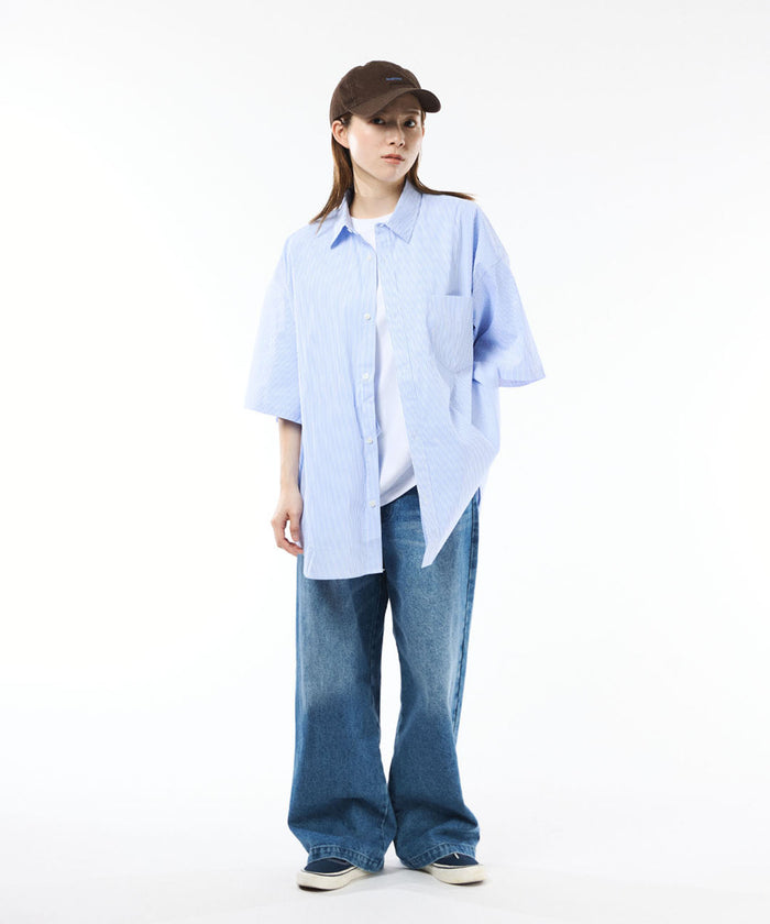 LOOSE STRIPE SHIRT S/S