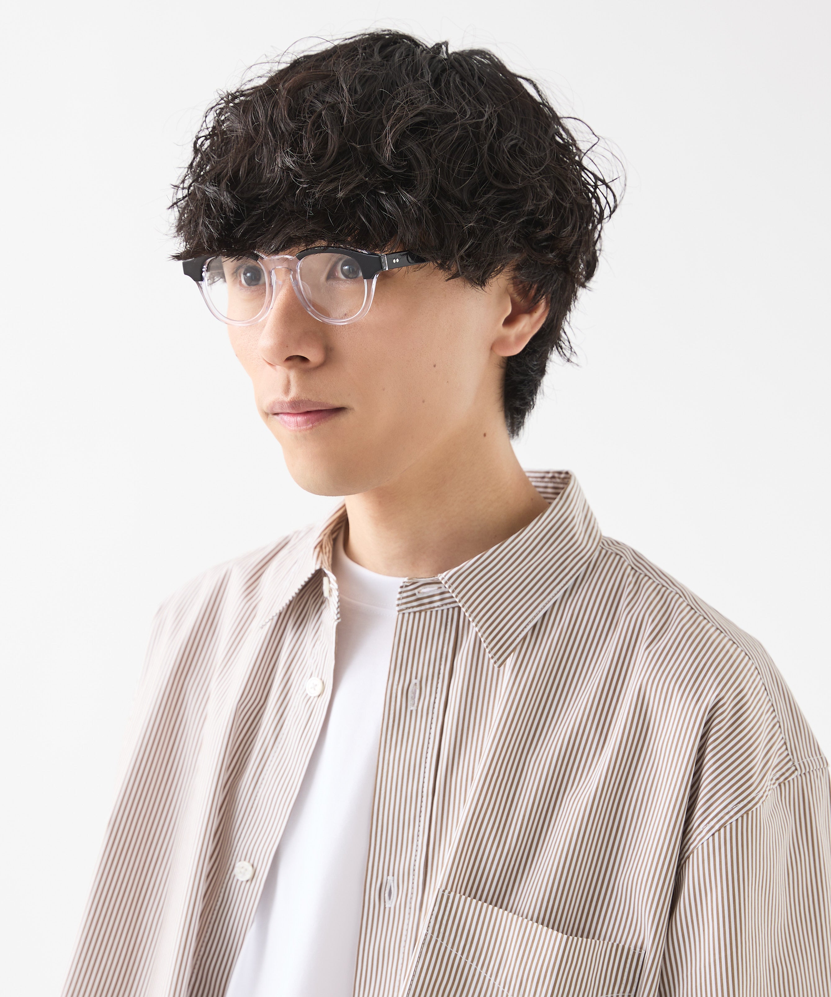 KANEKO OPTICAL × meltum 眼镜 黑色×透明