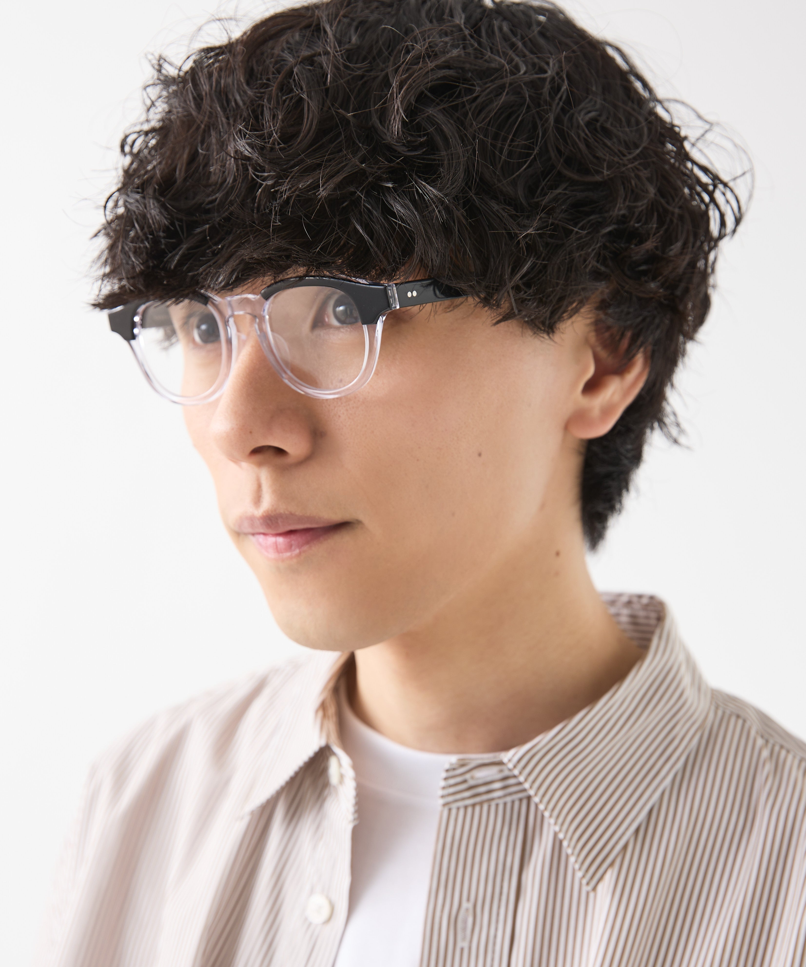 KANEKO OPTICAL × meltum 眼镜 黑色×透明