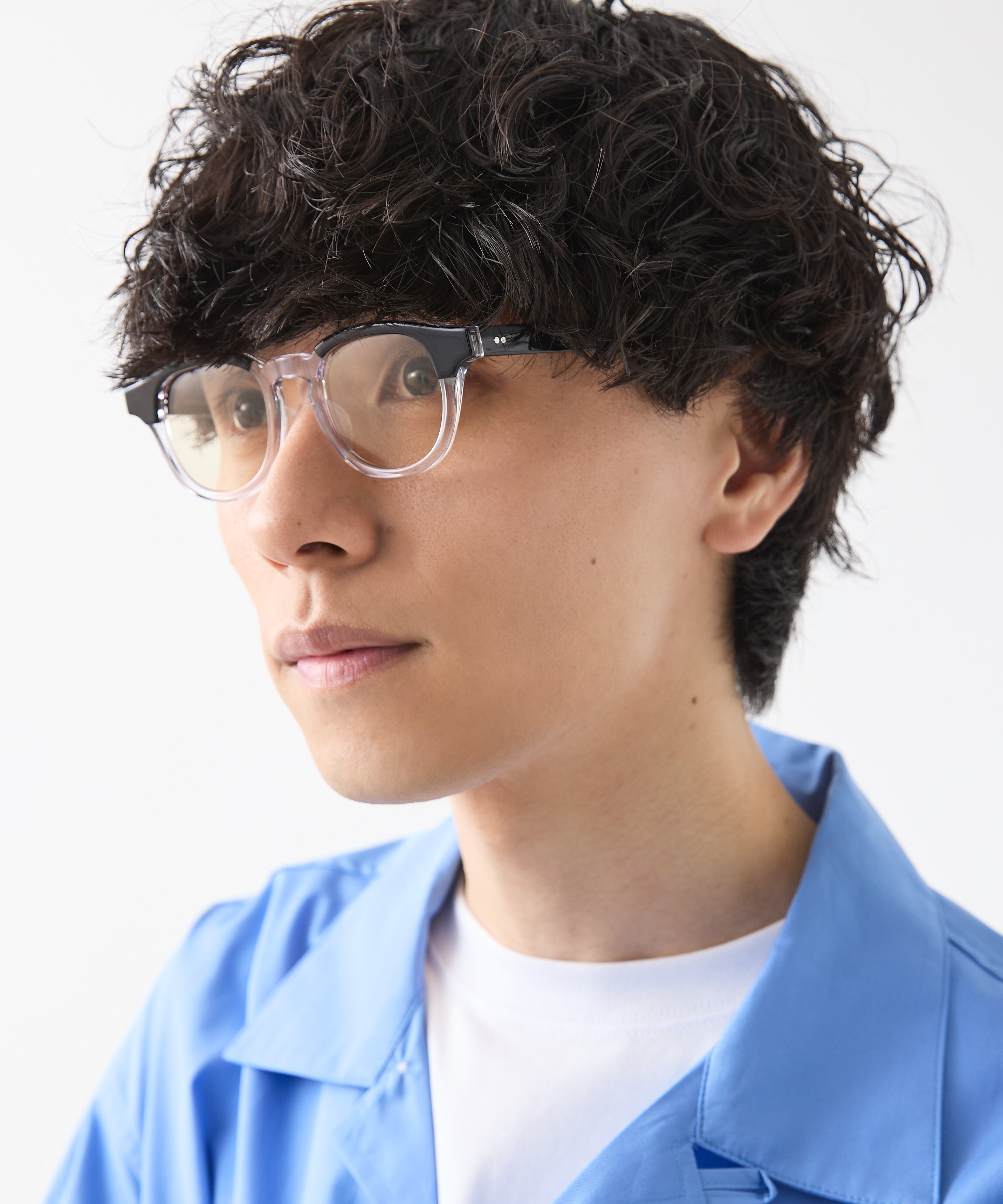 KANEKO OPTICAL × meltum 眼镜 黑色×透明