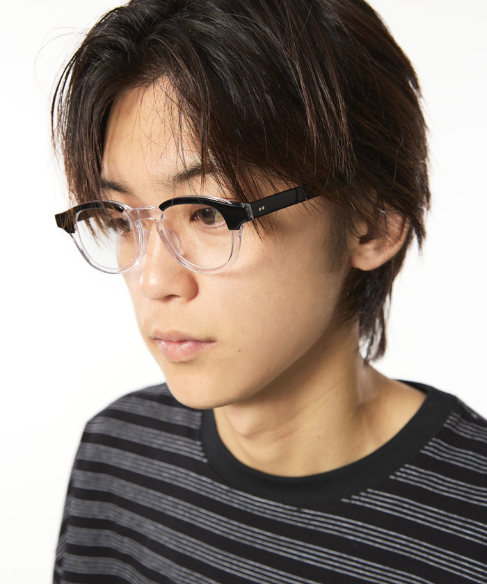 KANEKO OPTICAL × meltum EYEWEAR BLACK×CLEAR