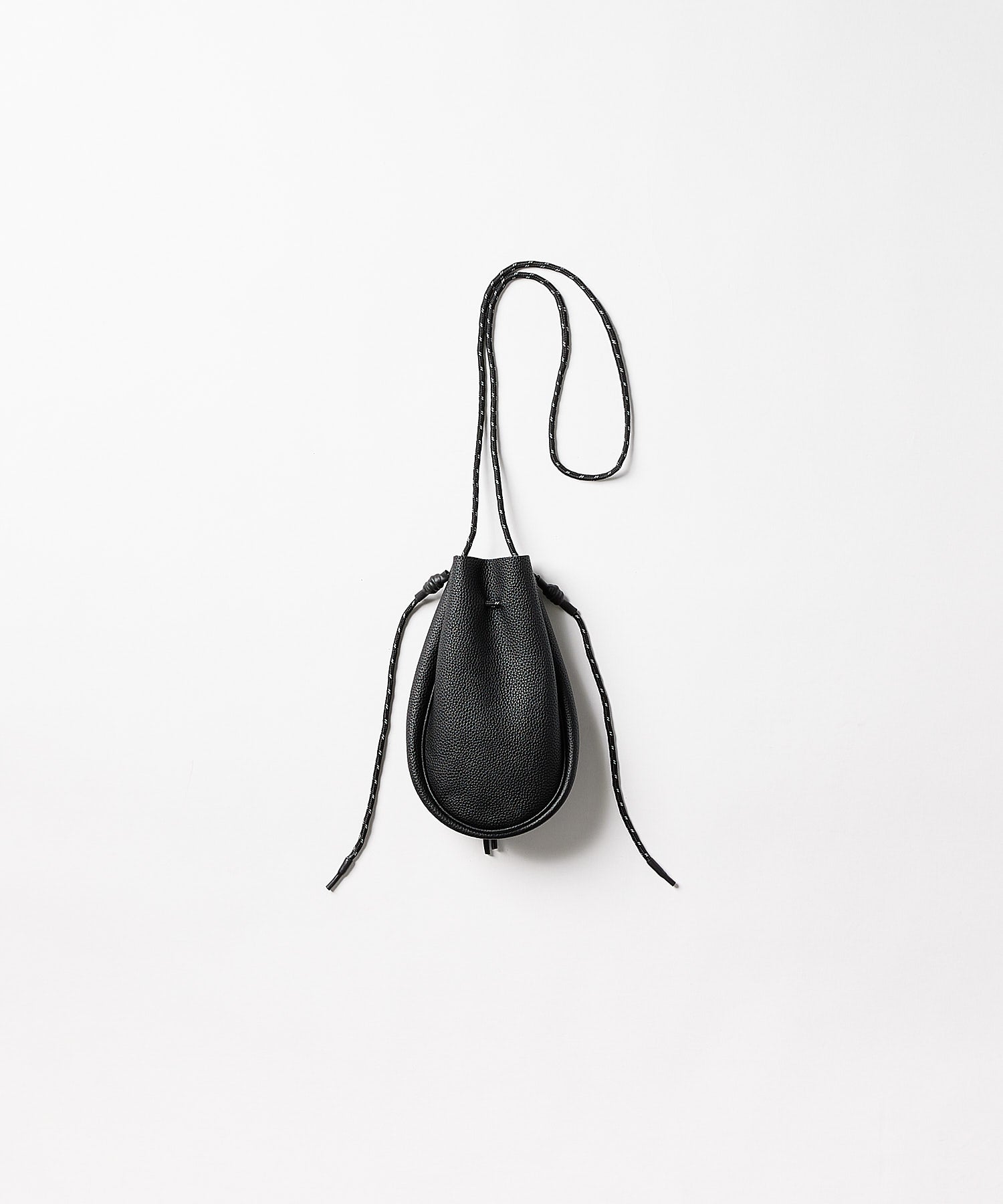 【2025.9.12 FRI 18:00~ IN STOCK】LEATHER DRAWSTRING BAG