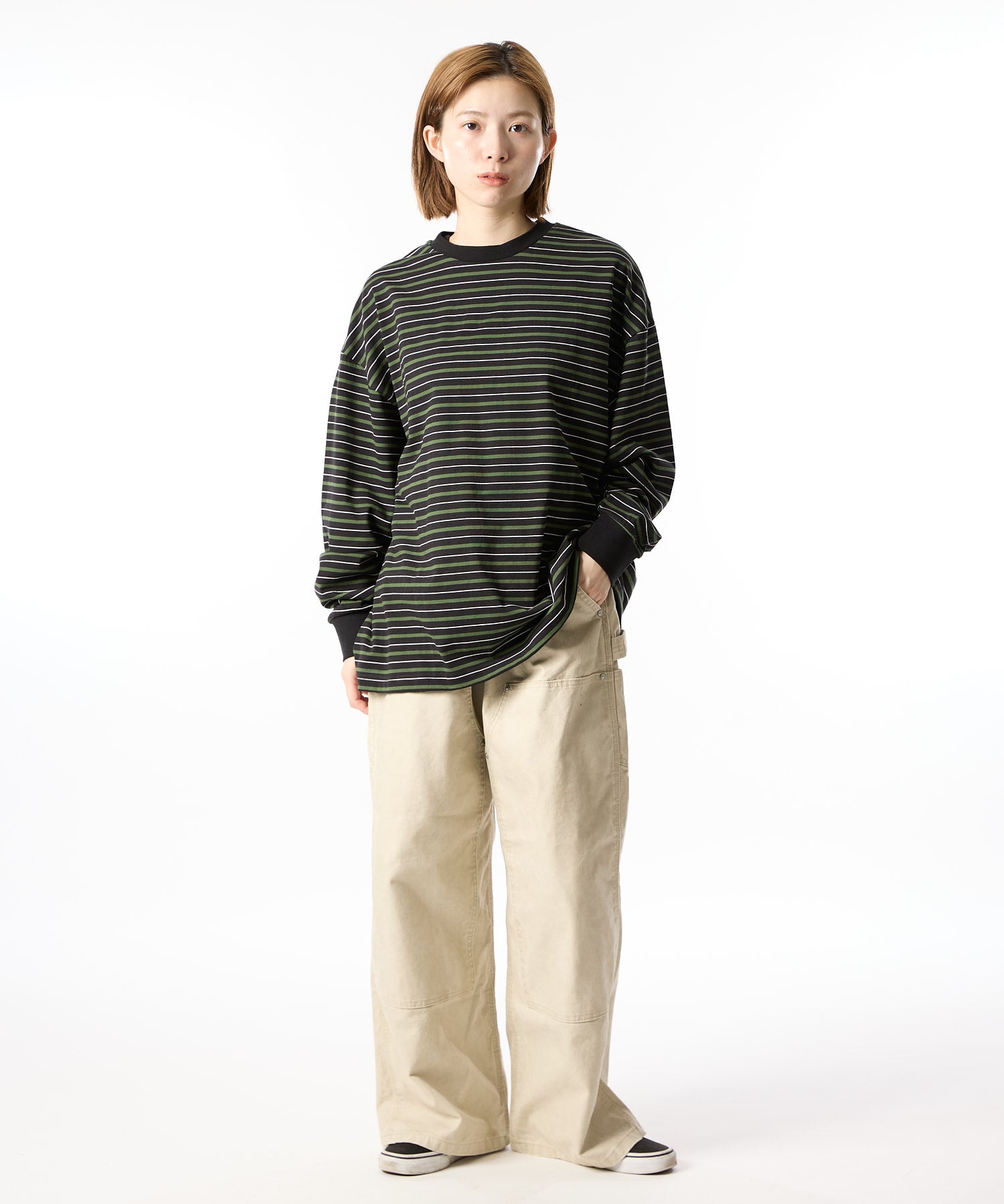 【2025.9.12 FRI 18:00~ IN STOCK】MULTI BORDER L/S TEE