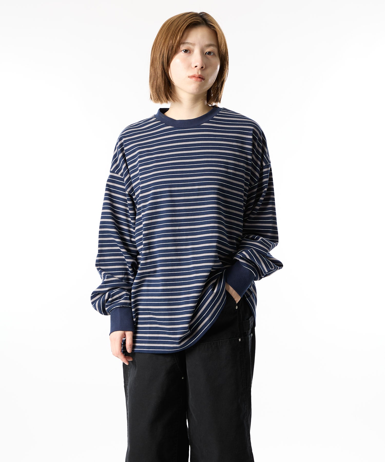 【2025.9.12 FRI 18:00~ IN STOCK】MULTI BORDER L/S TEE