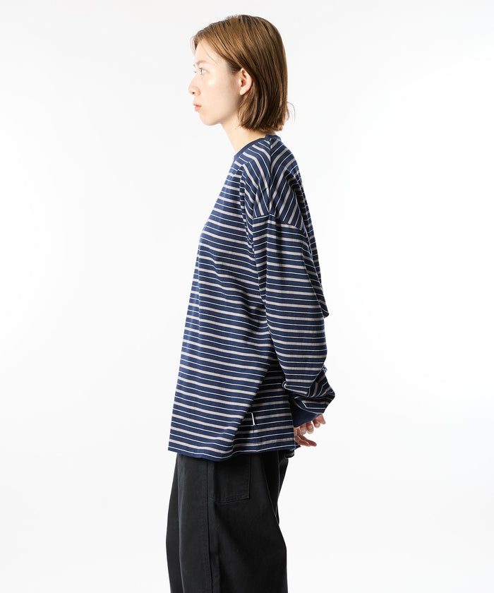 MULTI BORDER L/S TEE