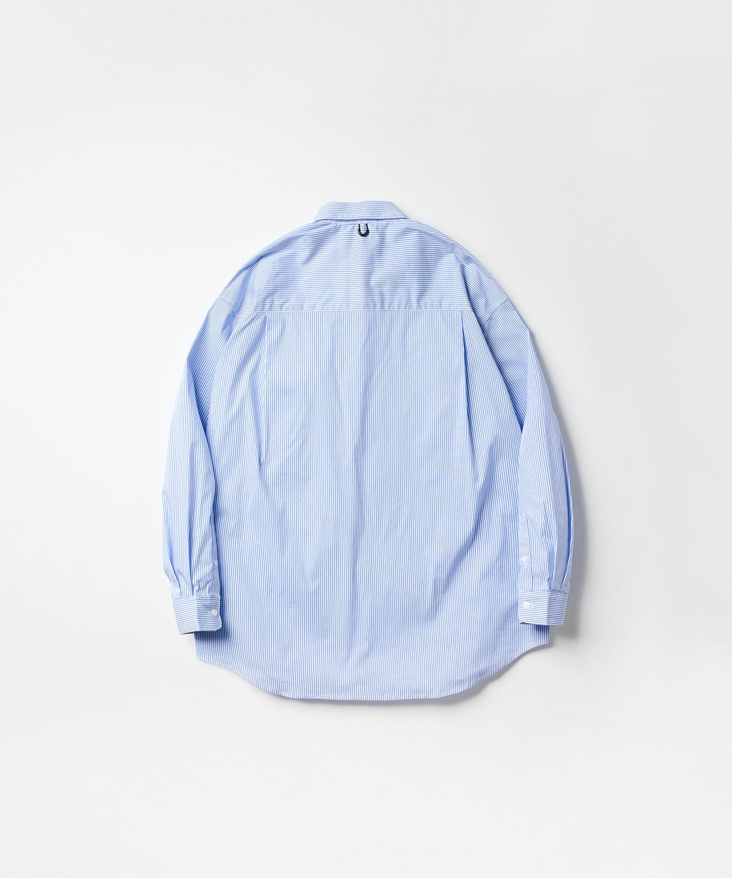 宽松条纹长袖衬衫