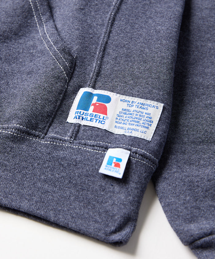 ×RUSSELL ATHLETIC STANDARD SWEAT HOODIE OVERDYE