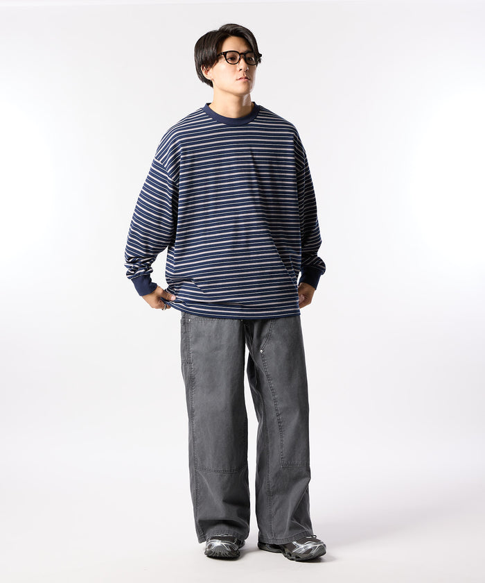 MULTI BORDER L/S TEE