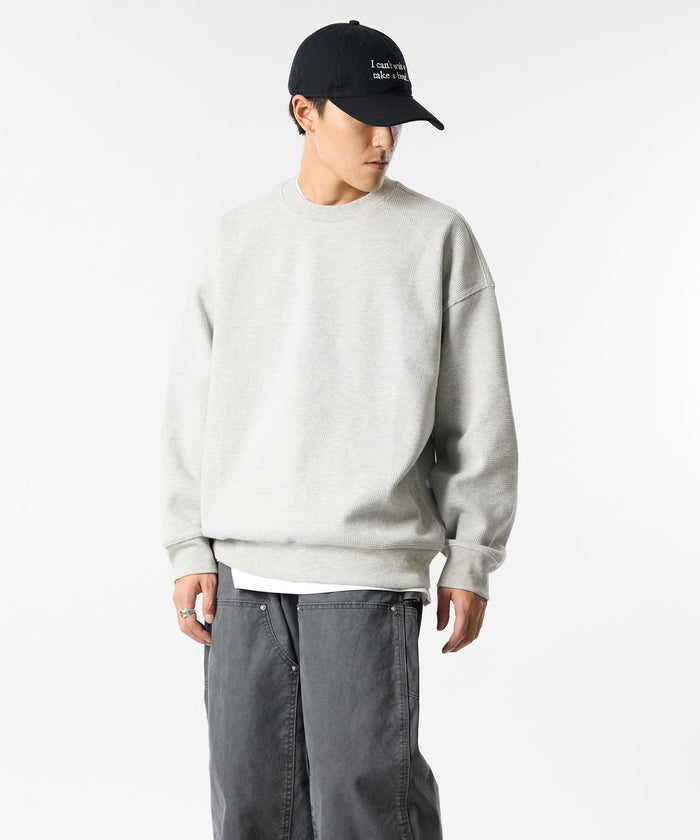 加厚华夫格长袖T恤