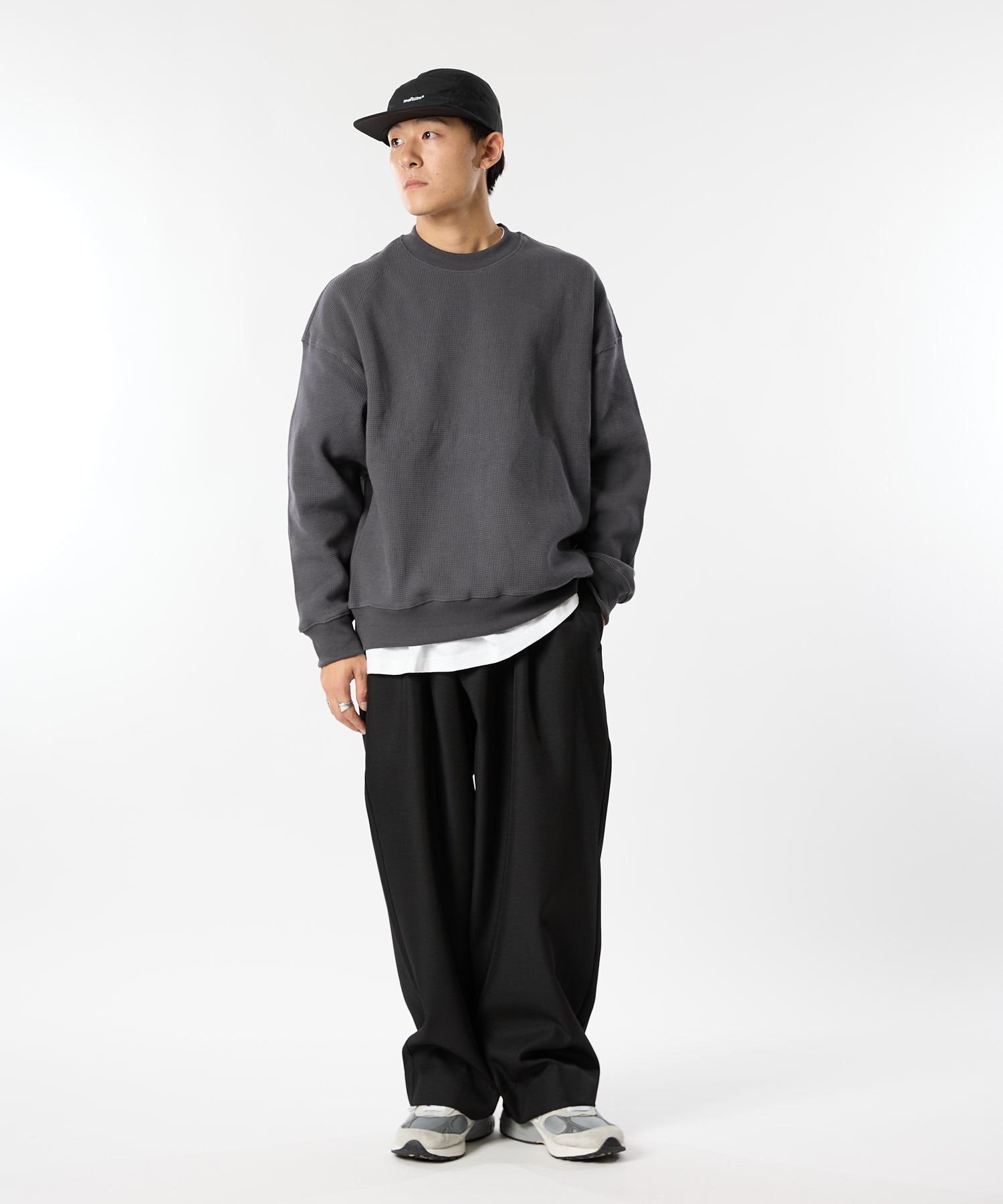 加厚华夫格长袖T恤