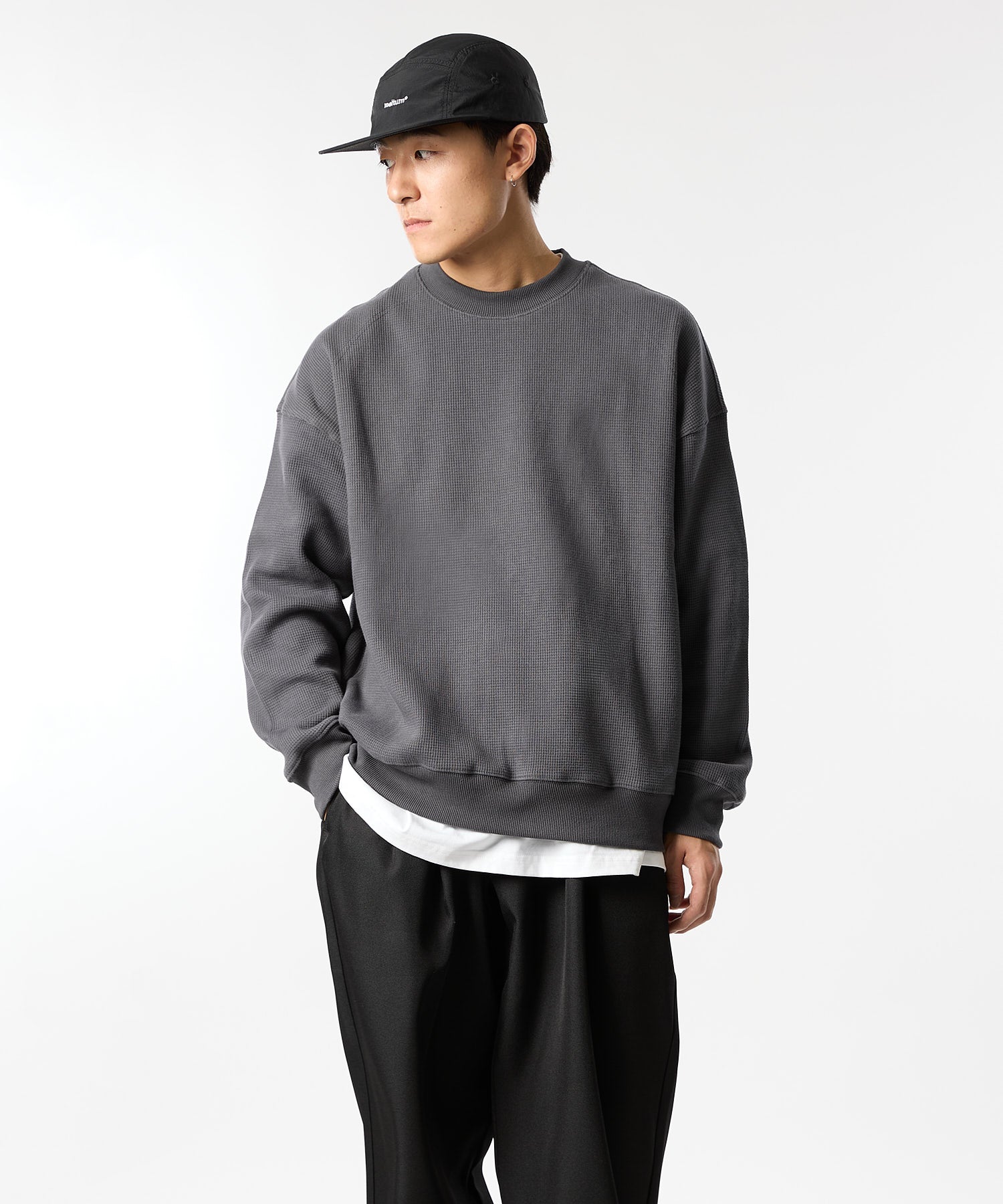 加厚华夫格长袖T恤