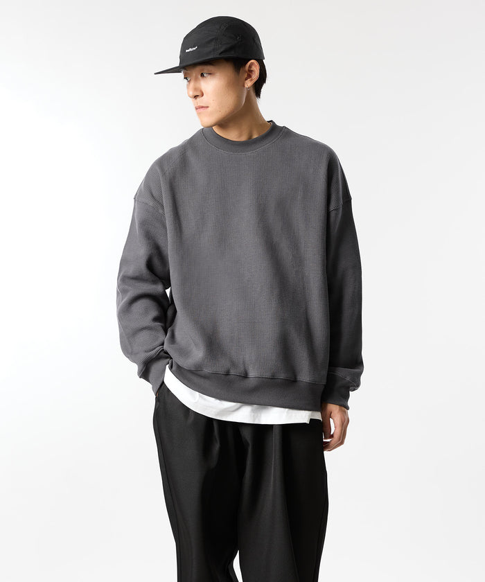 加厚华夫格长袖T恤