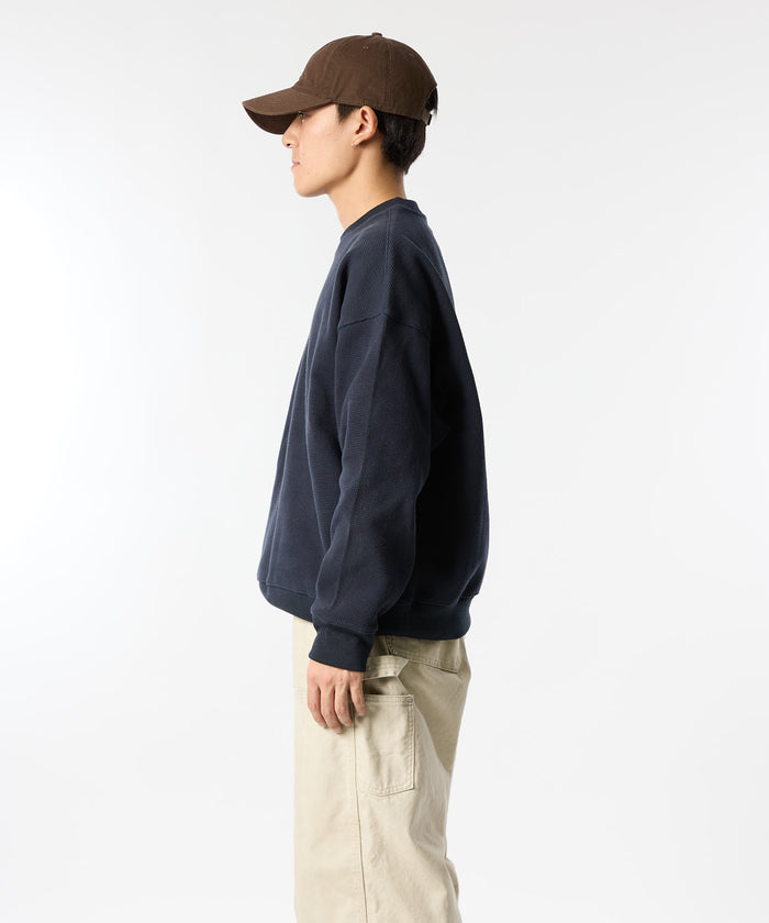 加厚华夫格长袖T恤