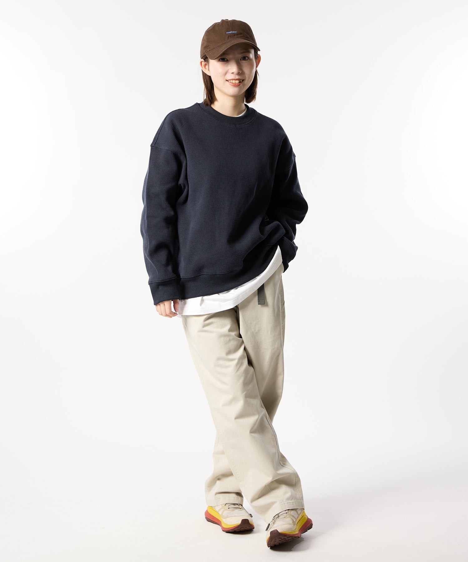 加厚华夫格长袖T恤