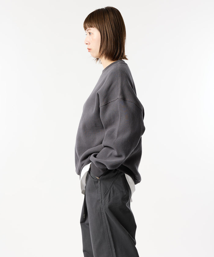 加厚华夫格长袖T恤