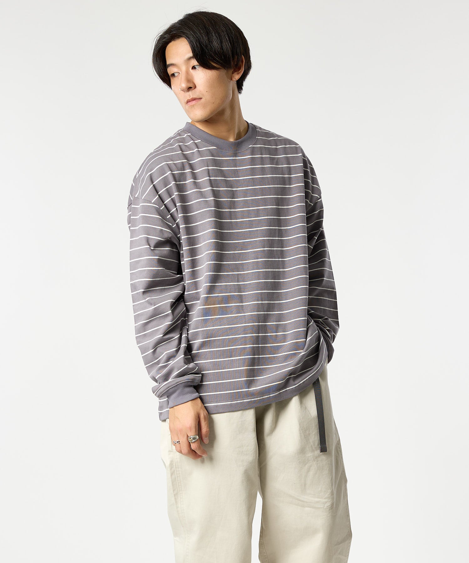 WIDE BORDER L/S TEE