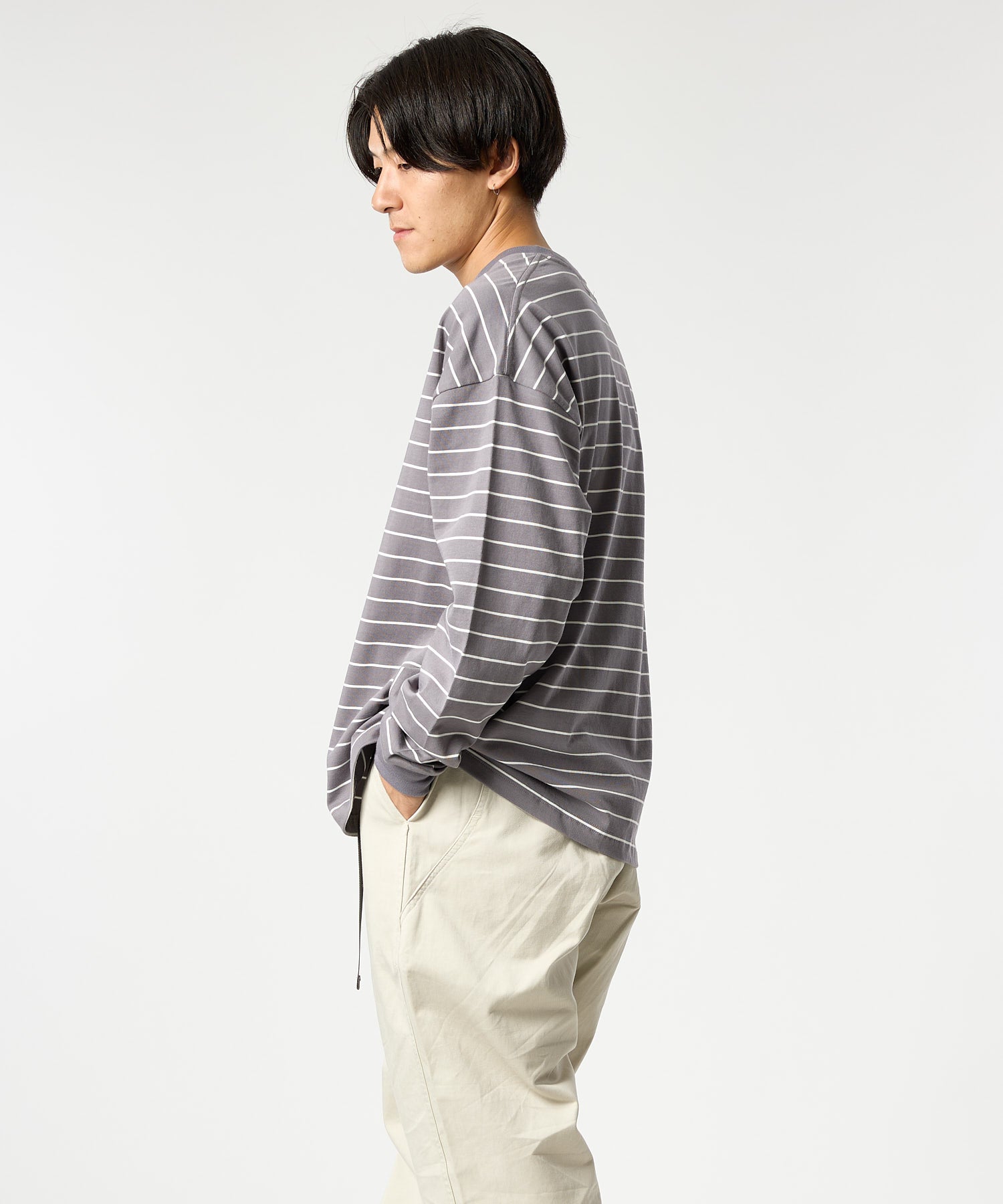 WIDE BORDER L/S TEE