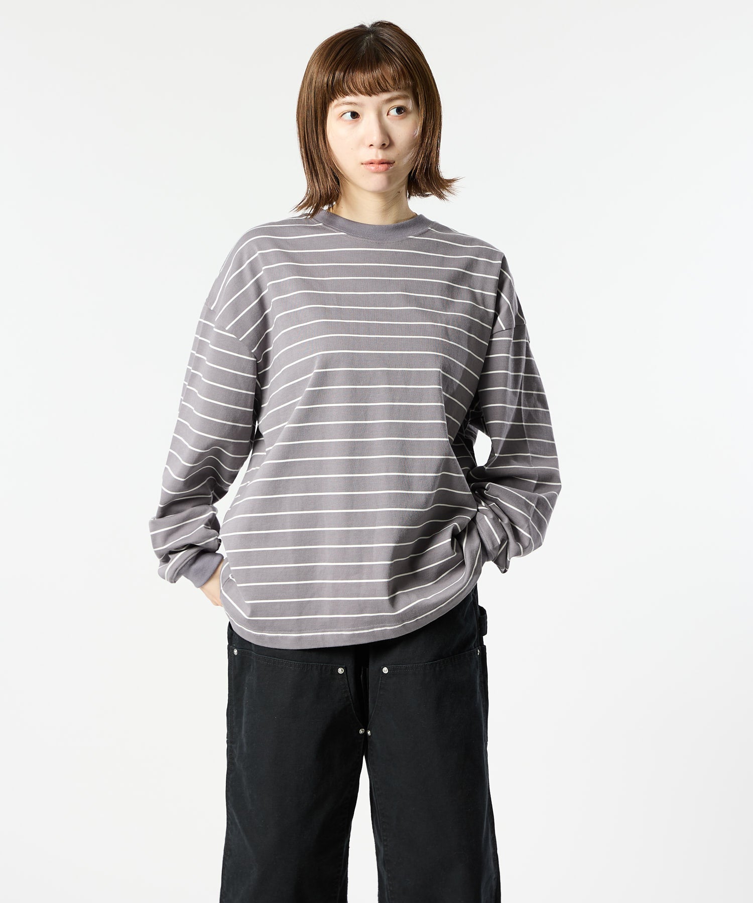 WIDE BORDER L/S TEE