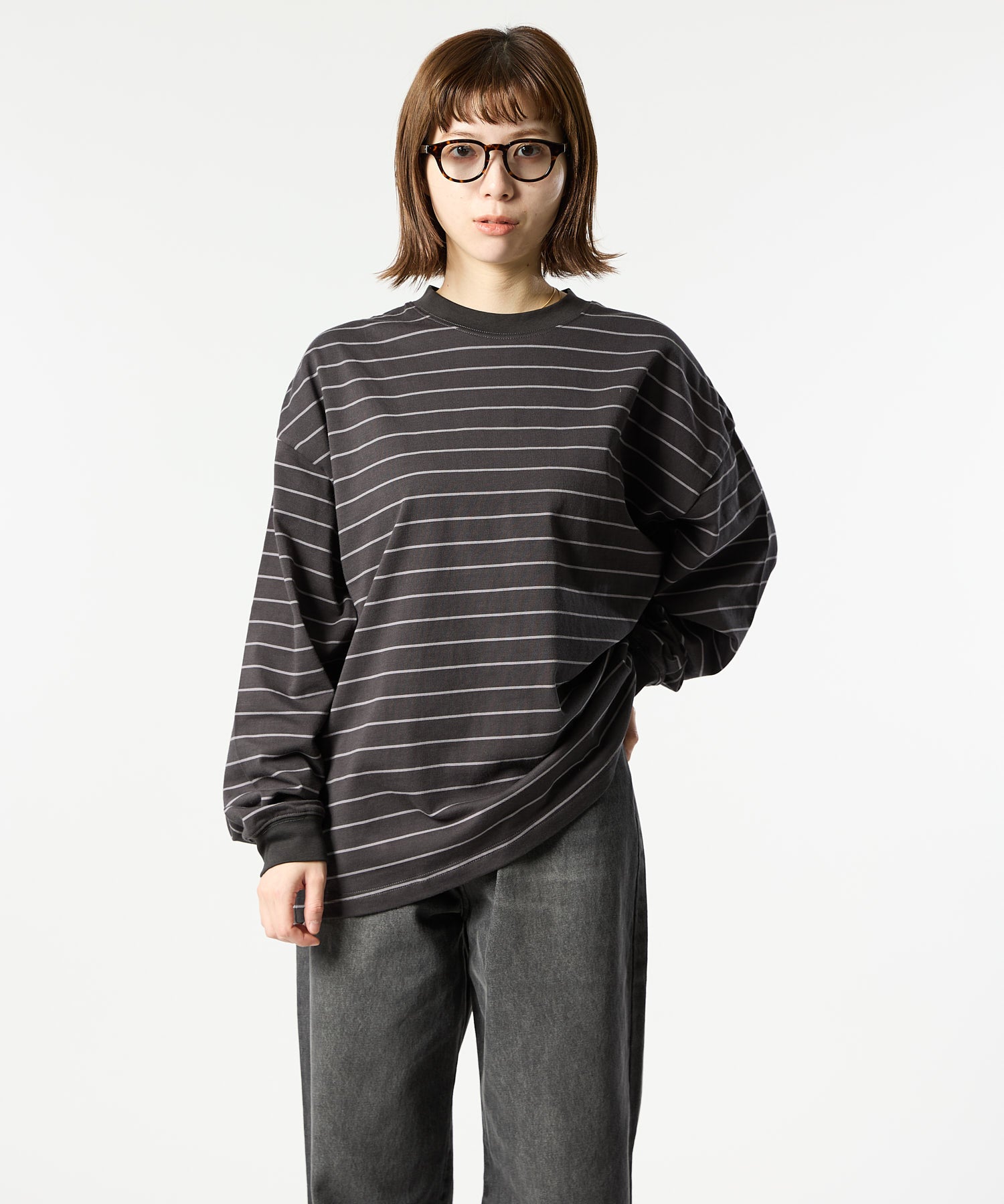 WIDE BORDER L/S TEE
