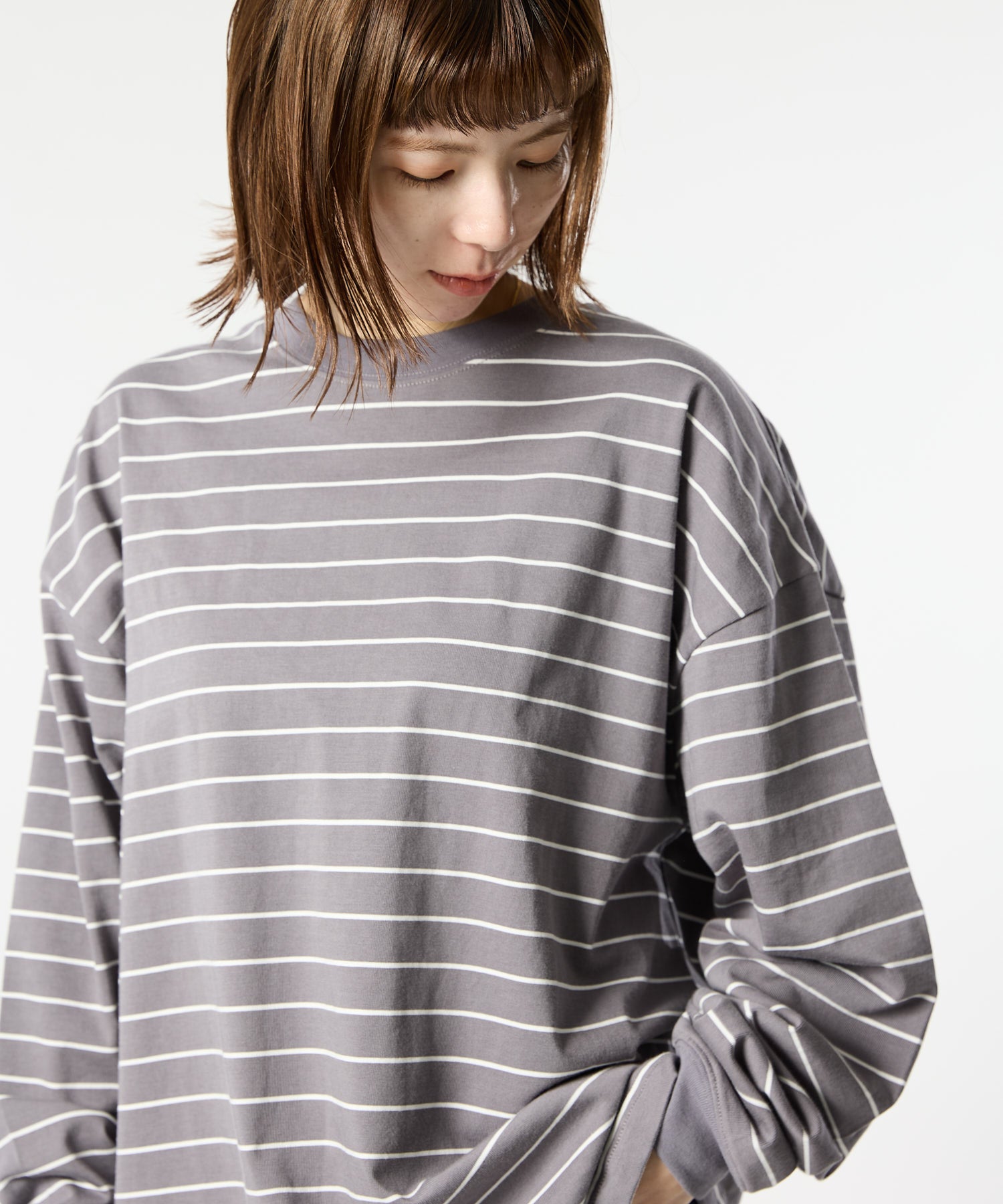 WIDE BORDER L/S TEE