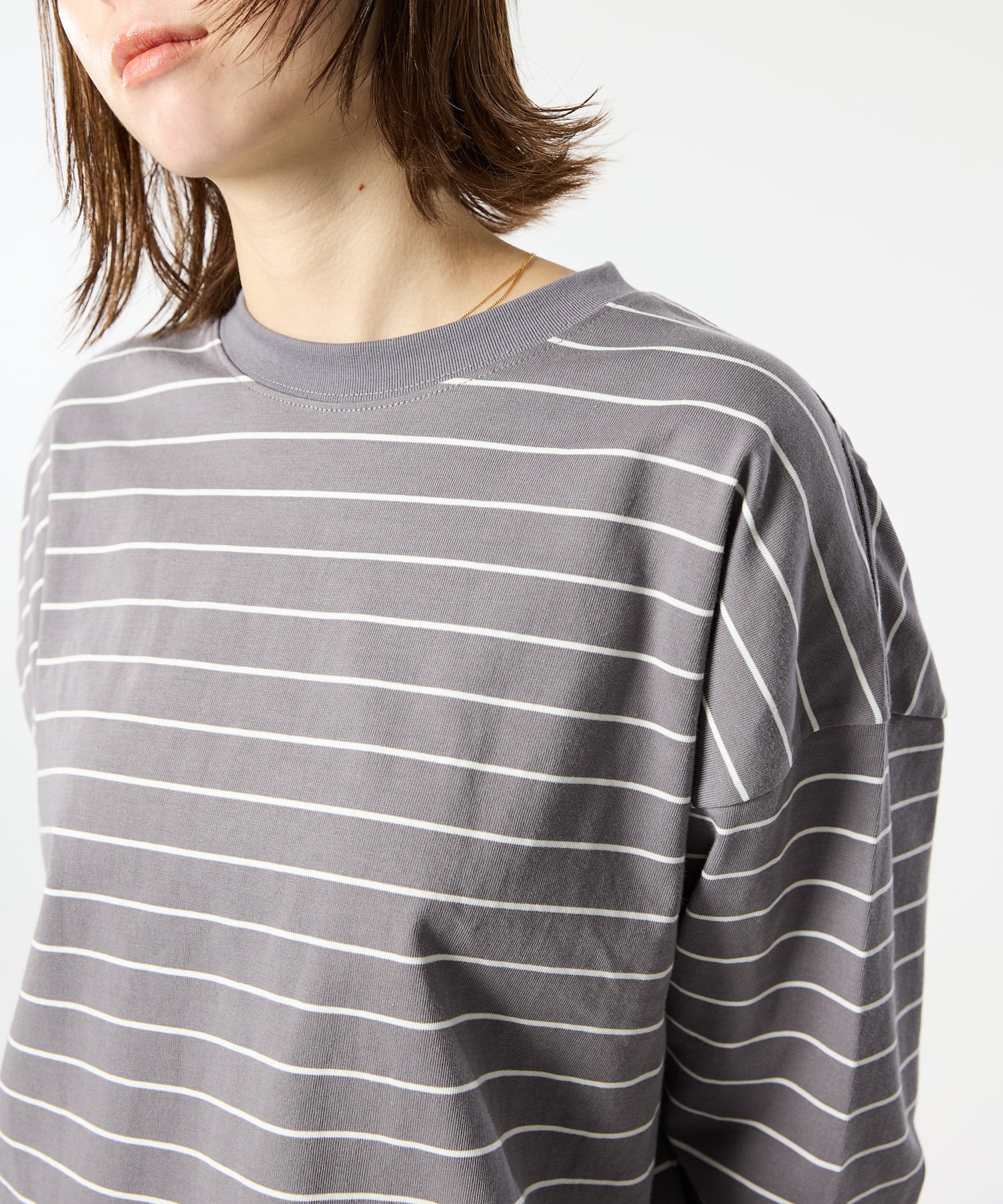 WIDE BORDER L/S TEE