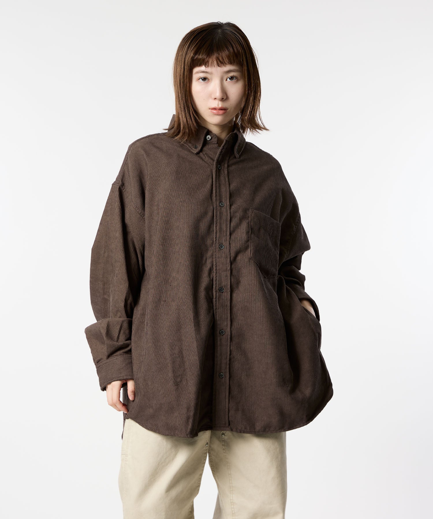 OVERSIZED CORDUROY SHIRT