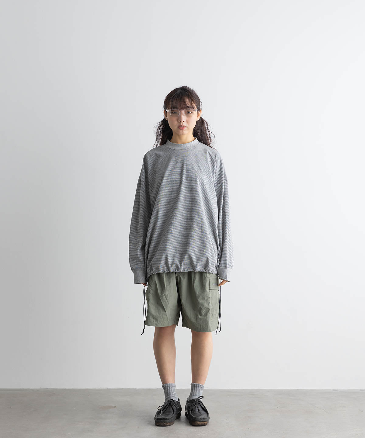 边框气球 T 恤 L/S
