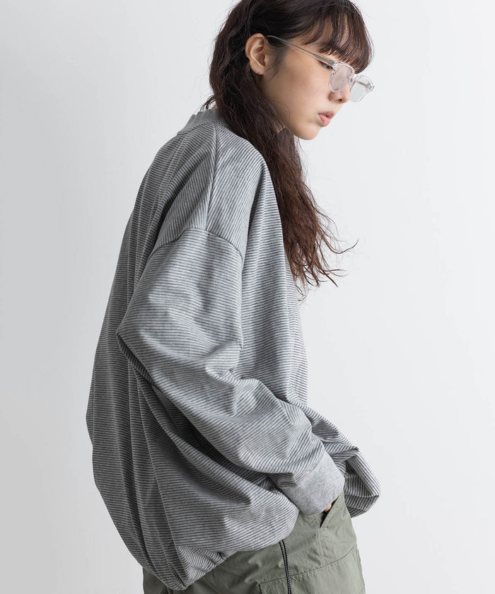 边框气球 T 恤 L/S