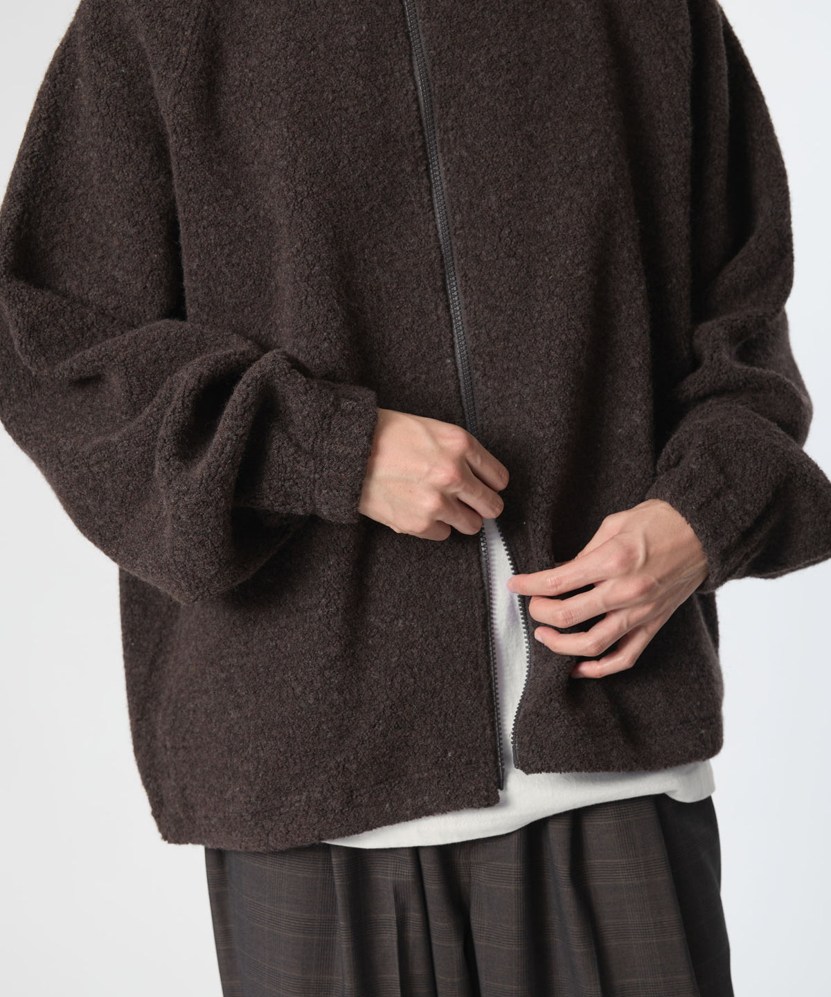 BOUCLE ZIP BLOUSON