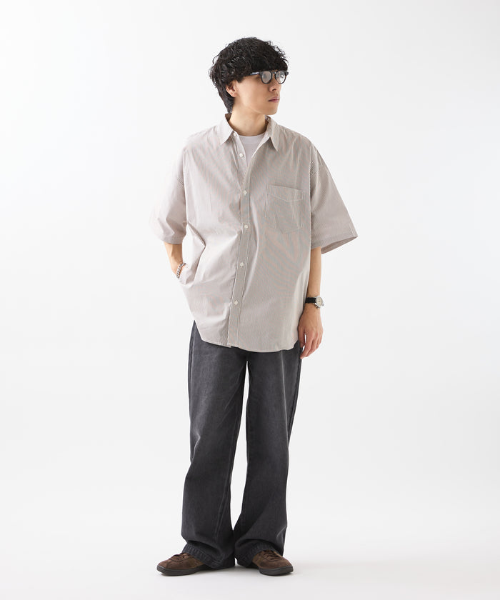 LOOSE STRIPE SHIRT S/S
