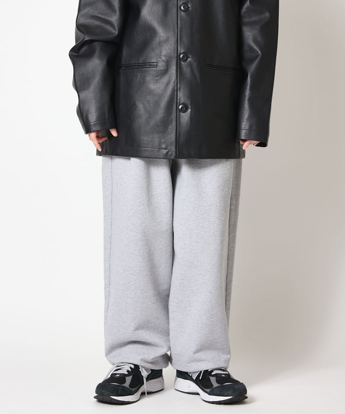 2TUCK WIDE SWEAT PANTS