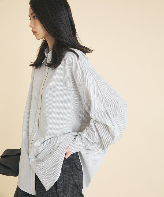 STRIPE TECH SHIRTS L/S